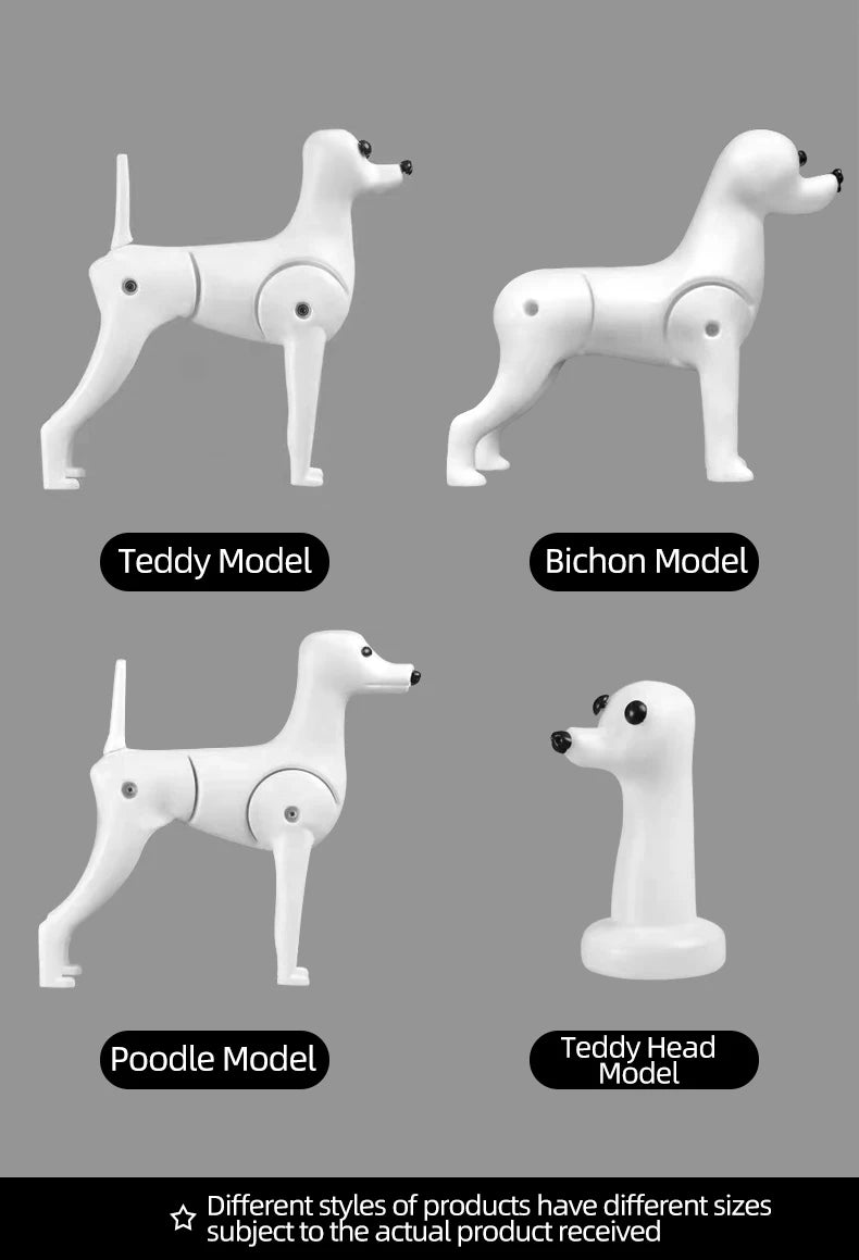 Professional pet grooming model dog for grooming practice dog standard skeleton model dog pet simulator model