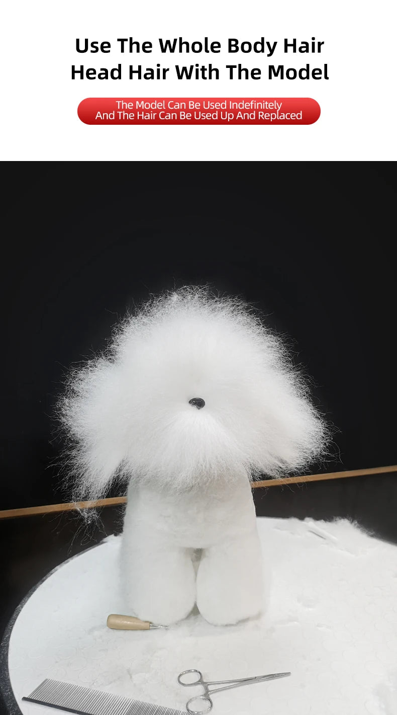 Professional pet grooming model dog for grooming practice dog standard skeleton model dog pet simulator model