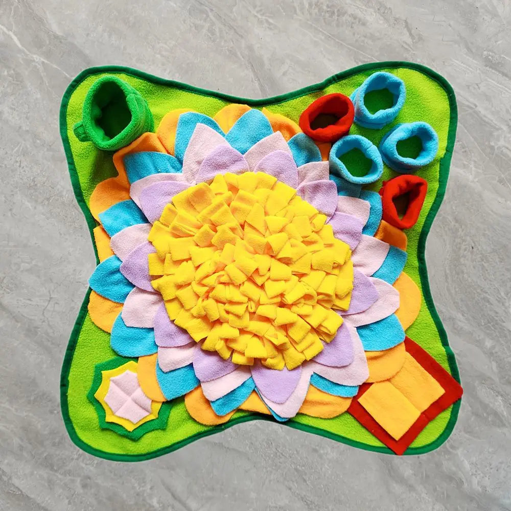 Pet Sniffing Training Mat Blanket Eco-friendlyTraining Mat Dogs Cats Educational Stress Relief Bite Resistant Slow Food Pets