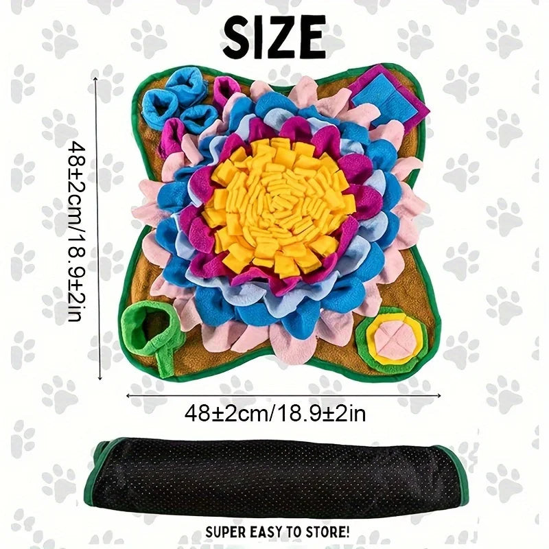 Pet Sniffing Training Mat Blanket Eco-friendlyTraining Mat Dogs Cats Educational Stress Relief Bite Resistant Slow Food Pets