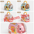 New Children's Simulation of Electric Plush Animal Toys, Play House Gifts for Boys and Girls with Sound Pet Toy Sets with Cages！