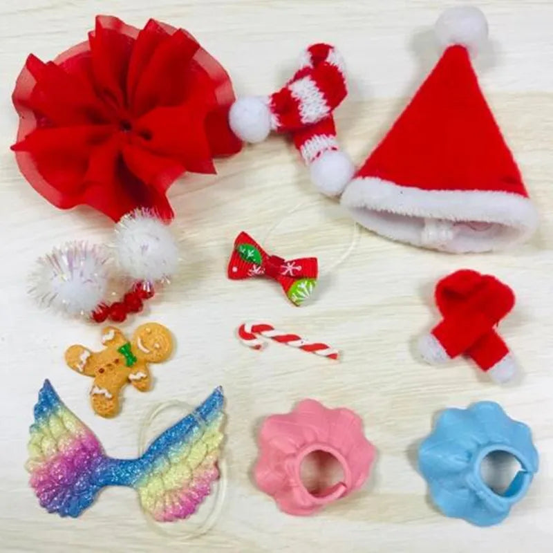 Accessories for lps Pets, (Random 20 pc) Hat Scarf Jacket Dress Bow Skirt Clothes Collar Foof and Drink Toy Accessories fit lps
